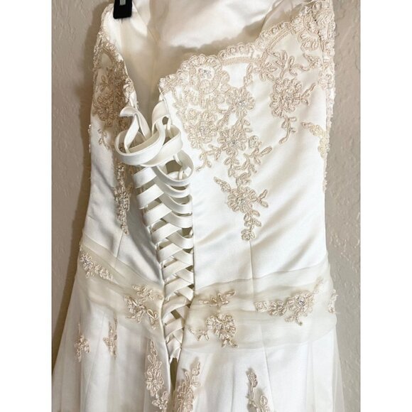 Maggie Sottero Couture Women's Champage Ohelia Embellished Wedding Gown - 4 - Picture 8 of 17